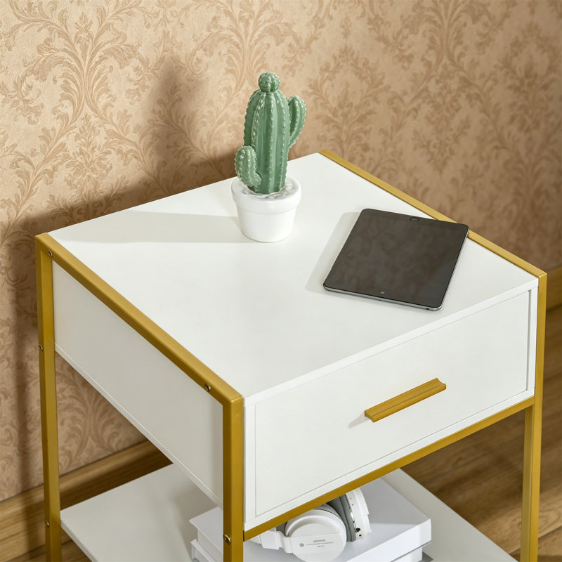 45 cm W Bedside Table
