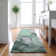 Premium Machine Washable Cerrito AMF504 Green Rug