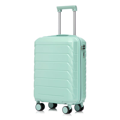 20 Inch ABS Hard Shell Travel Checked Luggage - Scratch Resistant Surface Four Multi-Directional Wheels, With Combination Lock.
