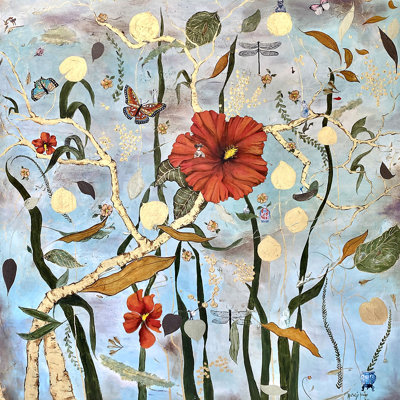 Natalie Levine " Paradise Found " by Natalie Levine Painting Print