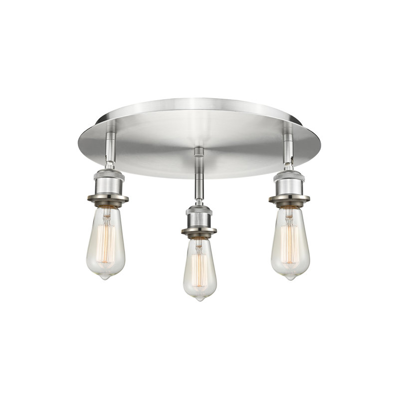 Allare Flush Mount, Satin Nickel