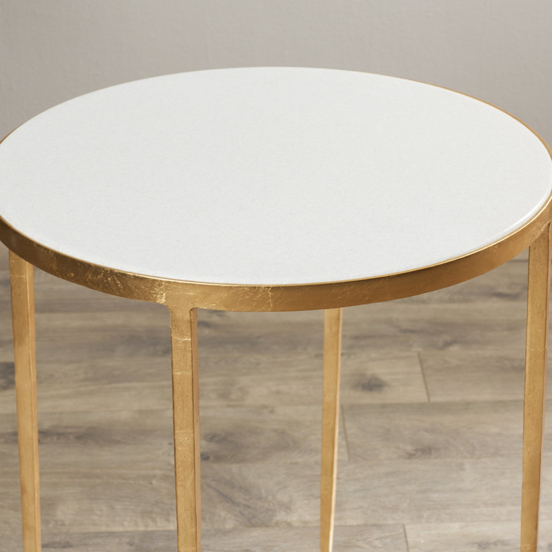 Oxendine Marble Top End Table