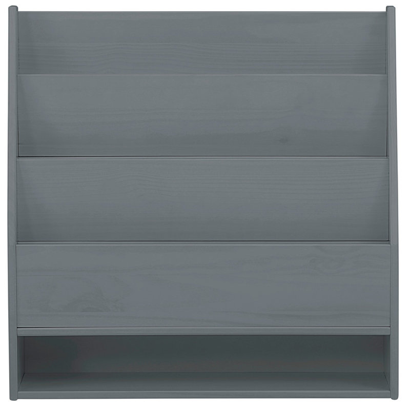 Rhemy 70cm H x 70cm W Floating Bookcase, Grey