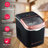 Frigidaire, 26 Lbs. Retro Countertop Ice Maker, Bullet Shaped Ice, Black And Rose Gold-116196122