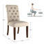 Chaise d'appoint rembourrée et capitonnée Ameriga-510417689-501825898