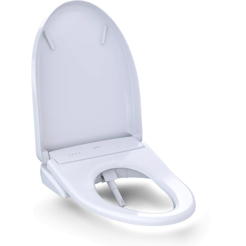 Siège de bidet allongé à ouverture / fermeture automatique Washlet®, Blanc coton