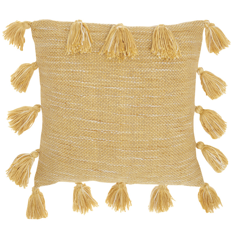  Housse de coussin carré et insert, Moutarde
