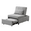 Canapé-lit pliant avec repose-pieds gris-1272072103