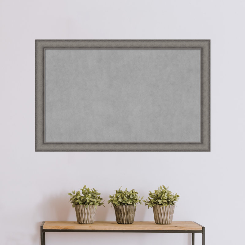 Tableau magnétique encadré en béton bruni Keeton, H 28 po x l 44 po