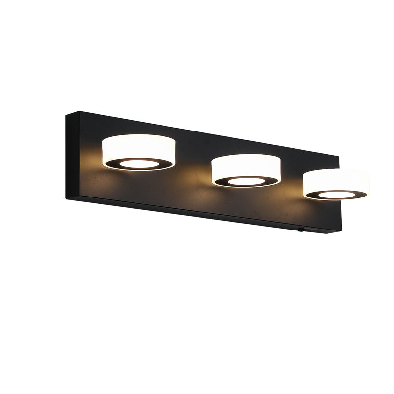 Luminaires de meuble-lavabo modernes pour salle de bain avec miroir 3 pièces, 3