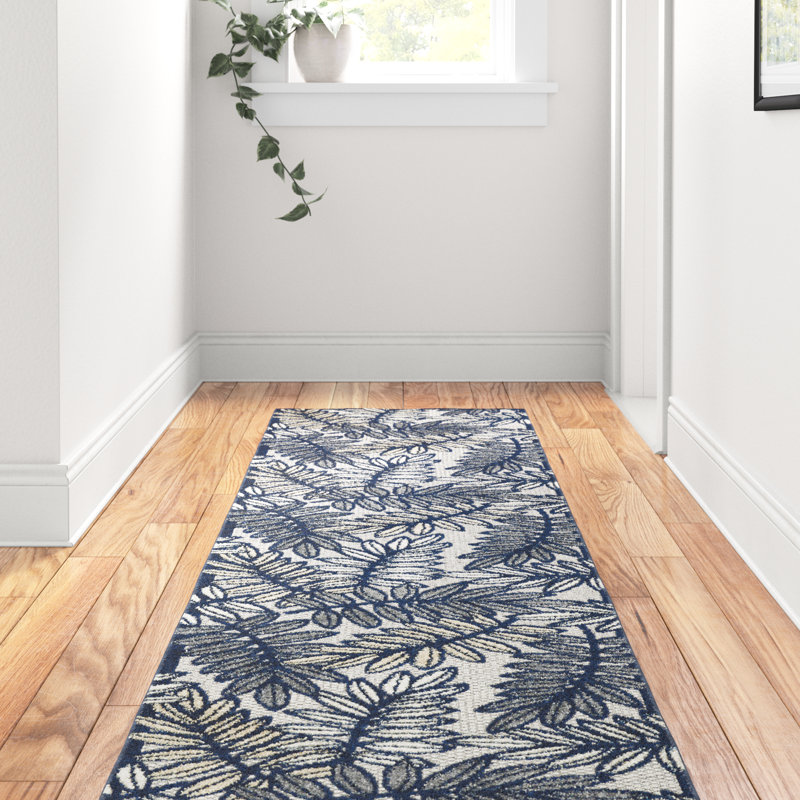 Adames Floral Indoor / Outdoor Rug, Runner 2'3" x 10'