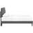 Corene Platform Bed with Squared Tapered Legs-717047253-717047249