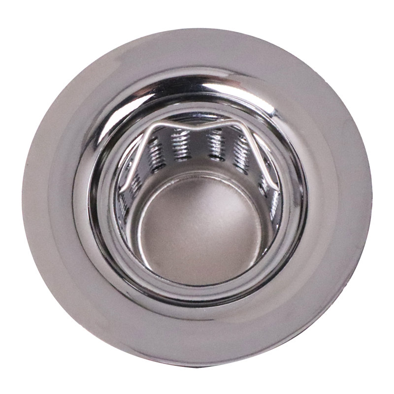 Ensemble de drain pour bar et évier à lessive Junior avec panier-filtre amovible, Nickel satiné