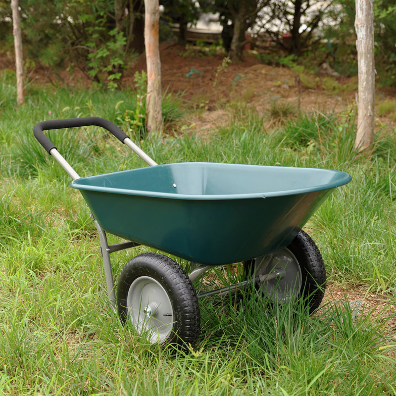 Chariot à deux roues pour jardin pneumatique Green Wheel 15 pouces
