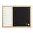 Thomas Martha Stewart Magnetic Weekly Calendar Dry Erase Board and Chalk Board with Liquid Chalk Marker-89798331