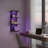 29.99''H 4-Tier Wall Shelf with RGB Lights-387884576