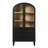 Holzhauer Modern Arched Glass Bookcase With Drawers-118490464