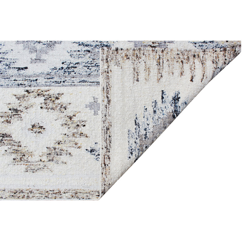 ANFL8425AIVGY Wool Area Rug, Rectangle 9' x 12'