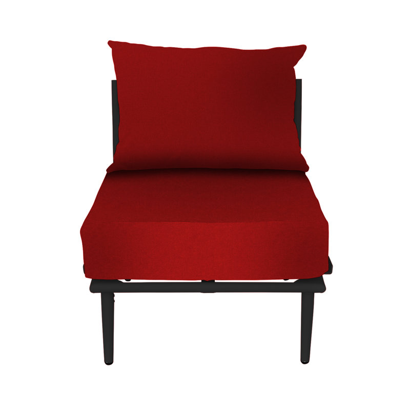 Cayman Middle Section, Black, Dark Red