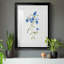 «Blue Blossom Botanical II» - peinture encadrée-603767722-603767720