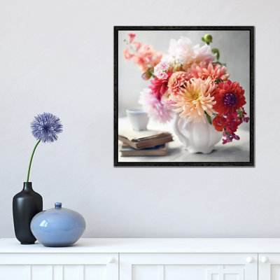 Afternoon Tea Floral 1 Piece Wall Art on Canvas