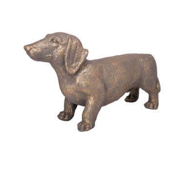 Fiberglass Dog Figurine Brown