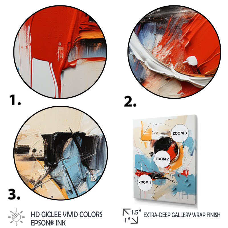 «Blue Passager», reproduction d'art abstrait, Cadre photo blanc, H 44 po x l 34 po x P 1,5 po