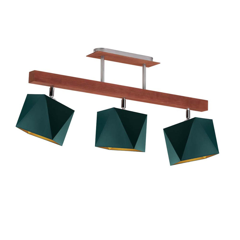Tion 3 - Light Kitchen Island Pendant, Green, Orange