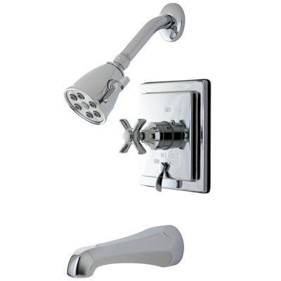 Kingston Brass Millennium Single-Handle Pressure Balanced Tub and Shower Faucet