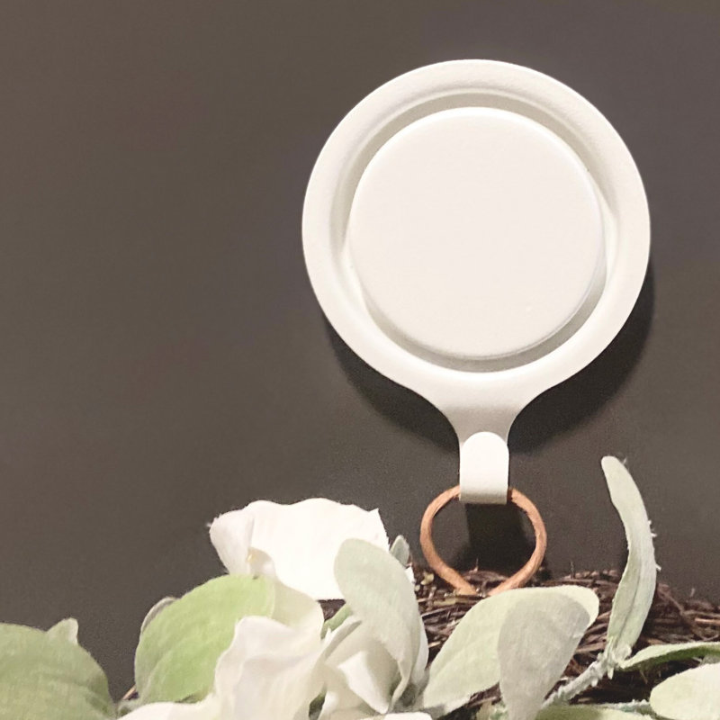 Porte-couronne magnétique sans pincement, Blanc, 1