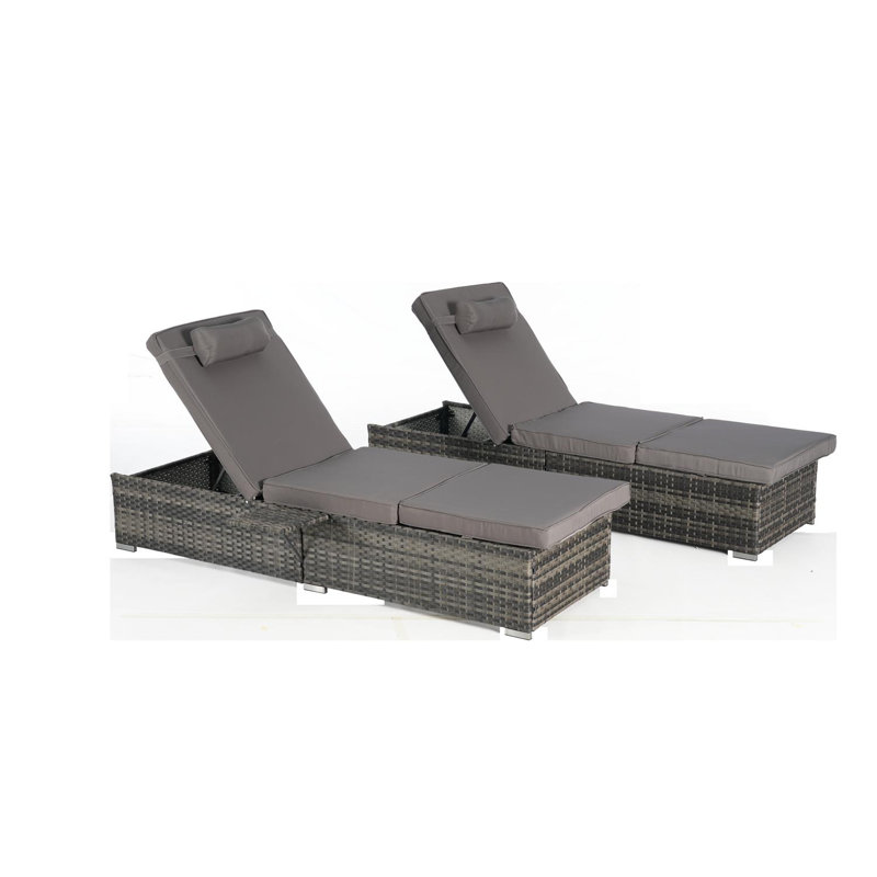 Luxury Outdoor Lounge Set, Dark Gray