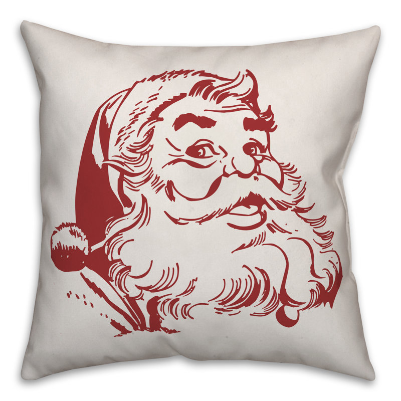  Santa Throw Pillow