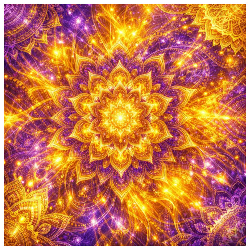Édredon Golden Mandala, Lit simple