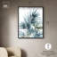Décoration murale de salle de bain Deepwater Leaves II par Art Remedy, cadre noir, 36 x 45-18452491-18452494