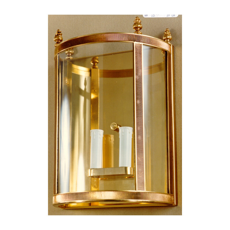 Suffolk Flush Mounted Sconce, French Gold