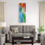 Rainbow of stripes panel ii-impression d’art graphique sur toile tendue-27698283-72454229