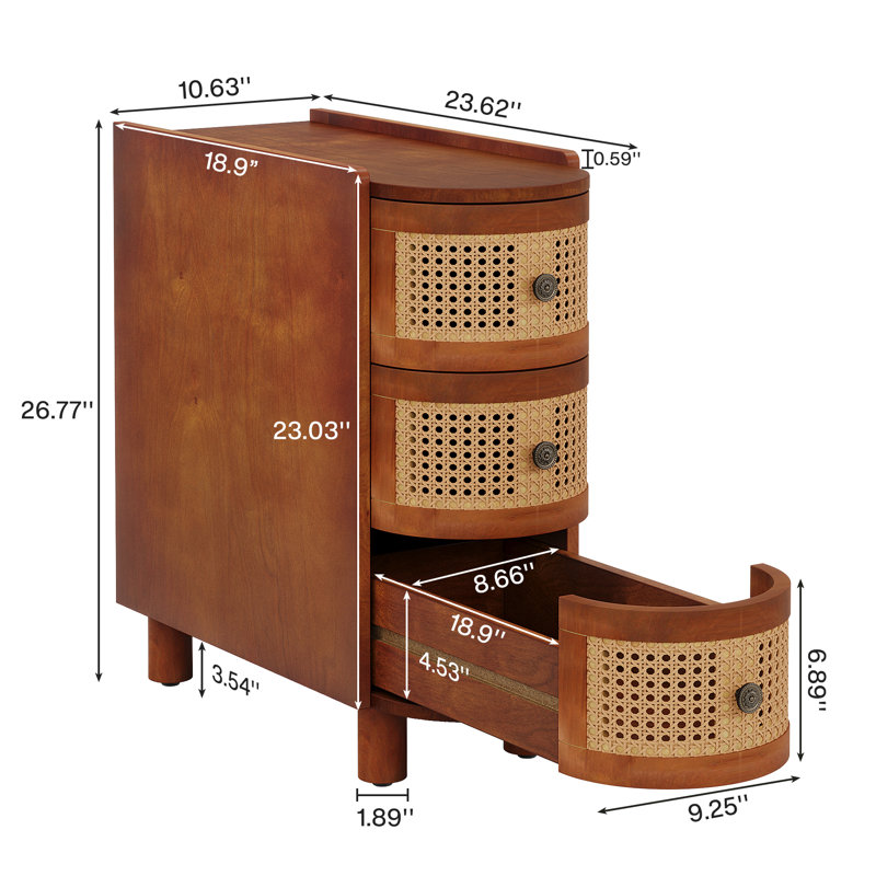3 Drawer End Table