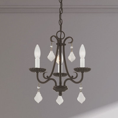 Lustre traditionnel / classique à 3 lumières de style bougie Blaney