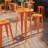 Commercial Grade Round Indoor-Outdoor Bar Height Table-24678503-24678499