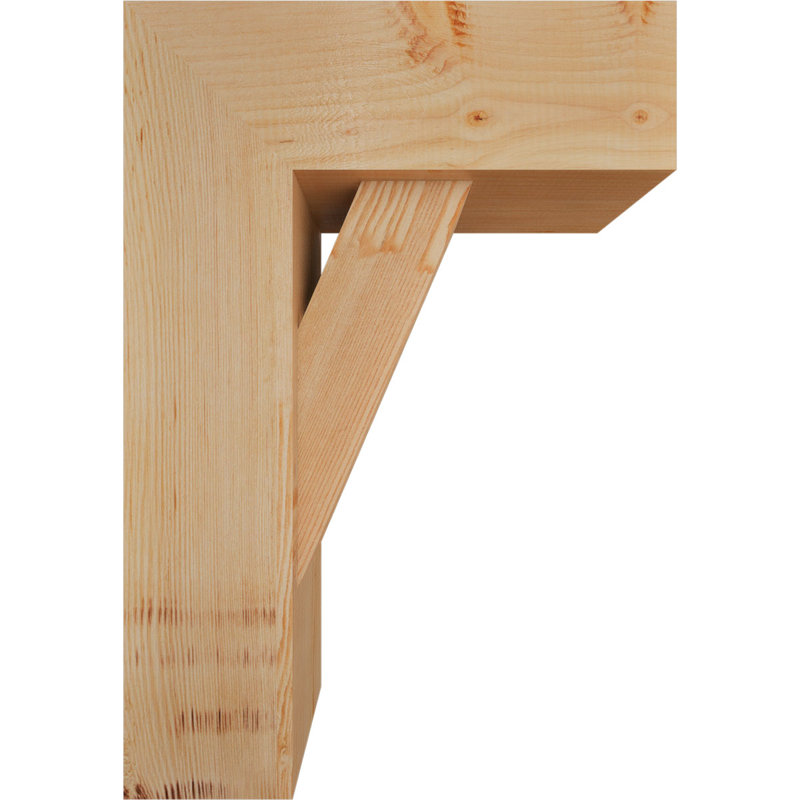 Support de bloc traditionnel avec entretoise décalée, 26 x 18, Sapin Douglas de l 7 1/2 (lisse)