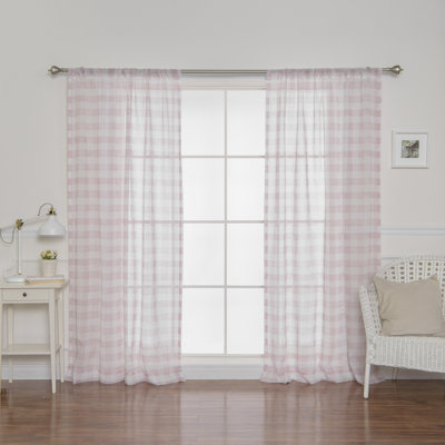 Paire de rideaux transparents avec passe-tringle Wacker