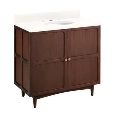 Delavan 30" Mahogany Single Bathroom Vanity