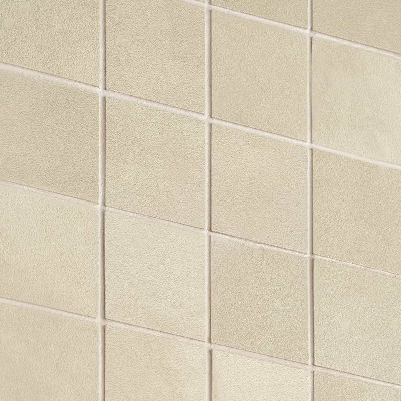 Clay Grace Red 2X2 Matte Porcelain Mosaic, Shy Beige