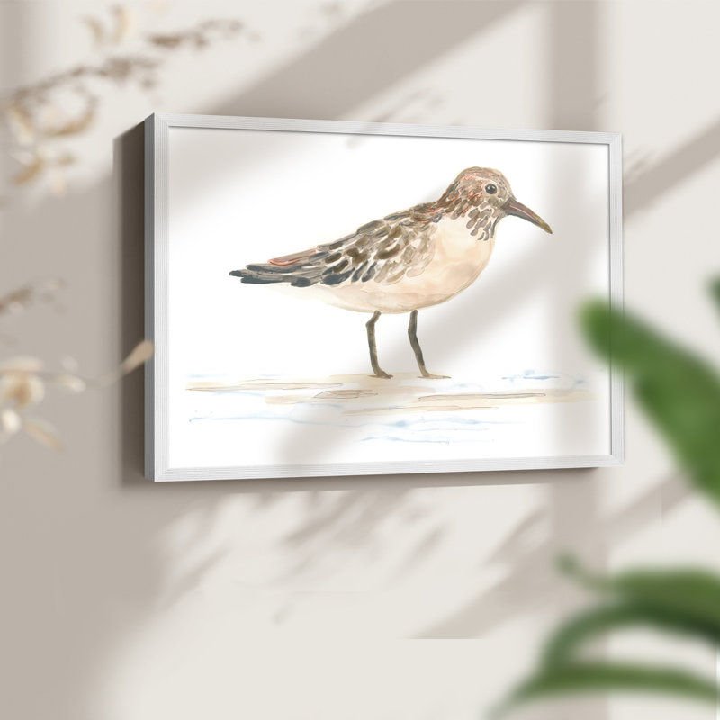 Pretty Piper III -Framed Print - Restickable, H 11 po x l 14 po, Blanc