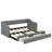 Twin XL  to King Size Upholstered Daybed With Drawers-666152392