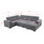Canapé-lit modulaire surdimensionné de 123 po avec divan-lit en U et méridienne avec rangement-105788078