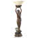 Lampe torchère déesse offrant une sirène