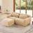 80.3" L-Shaped 2-Seater Sofa with Ottoman-1815100771
