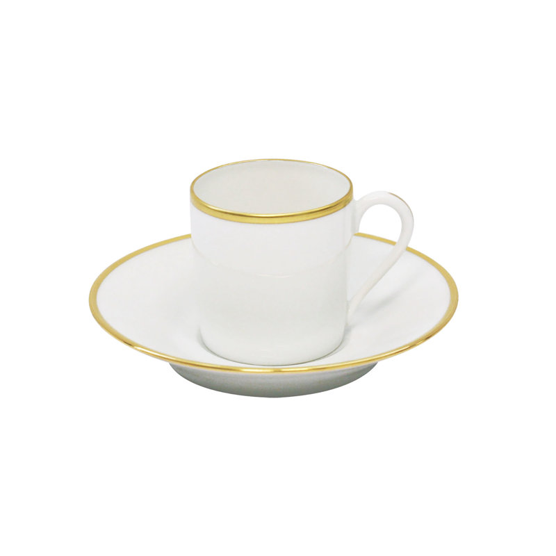 Orsay Porcelain Espresso Cup, Gold, 2.3 oz.