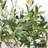 6' Artificial  Olive Tree in Plastic Black Pot, 1pc/set